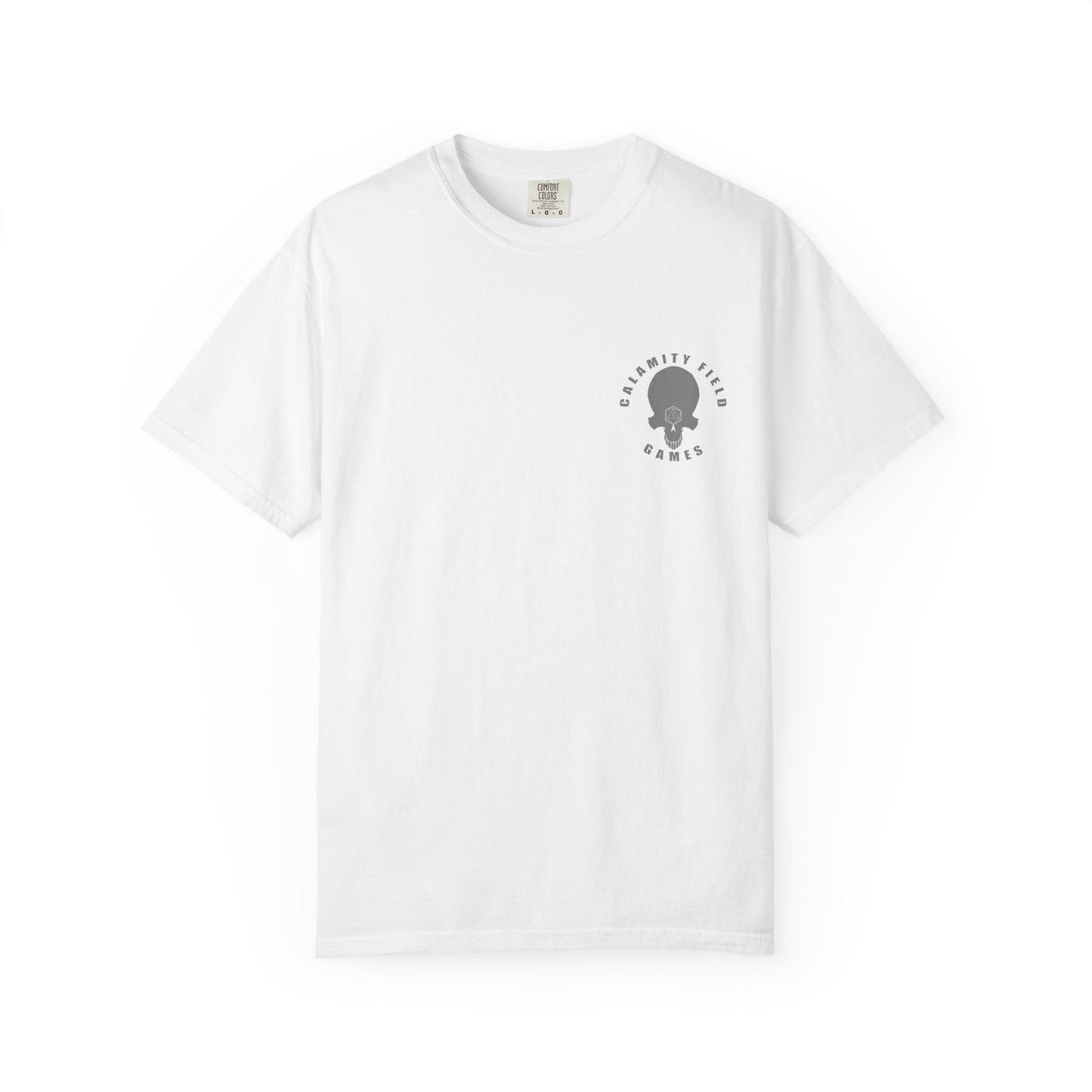 Fiery Eye Helmet T-Shirt — Fiery Back Graphic