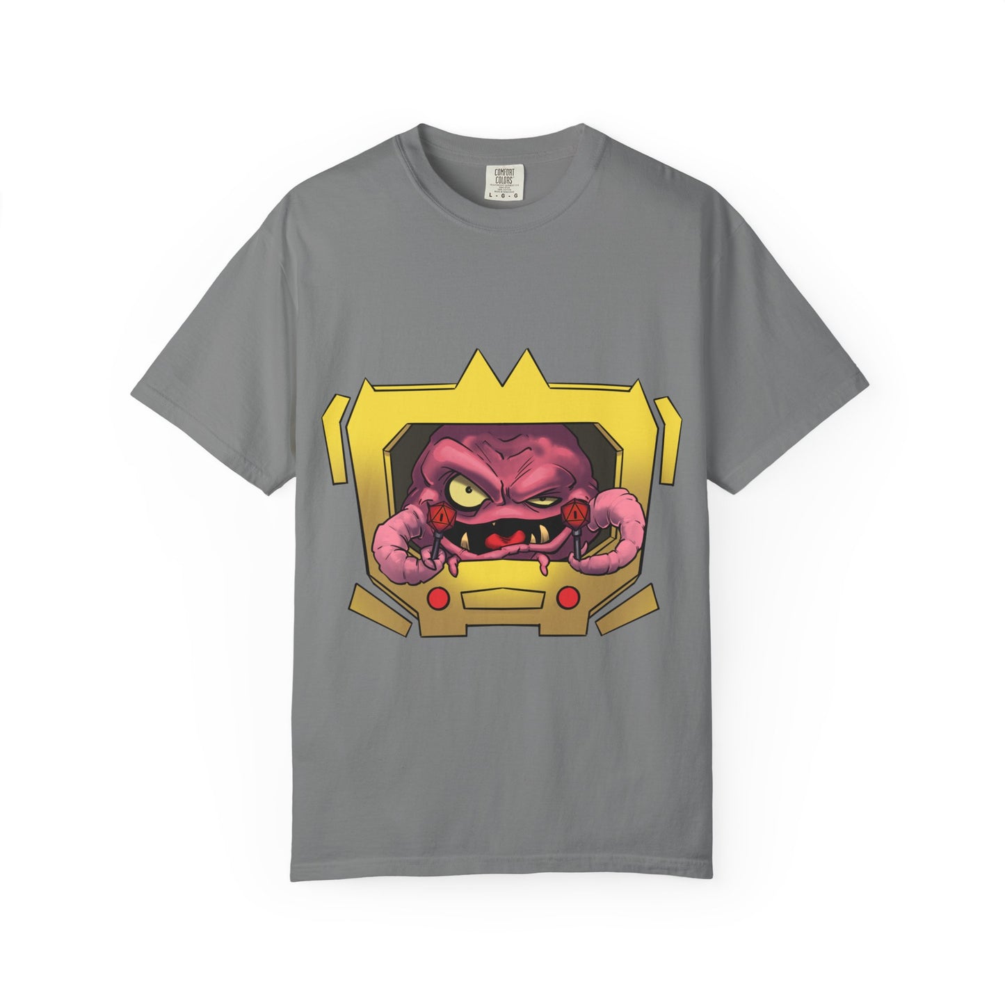 Retro Alien Brain Tee — Neon Sci‑Fi Monster Graphic T-Shirt