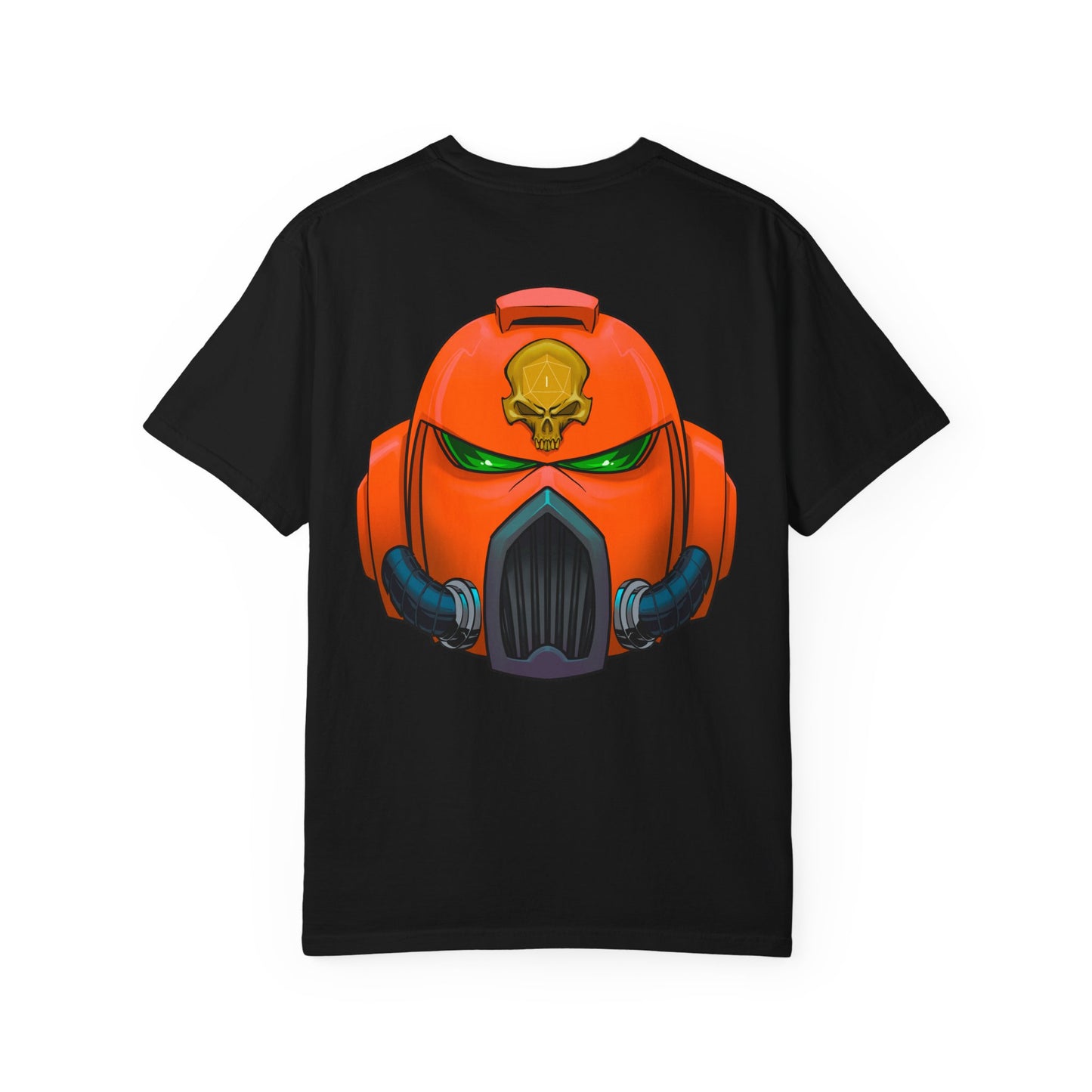 Armored Space Man Helmet Graphic T-Shirt