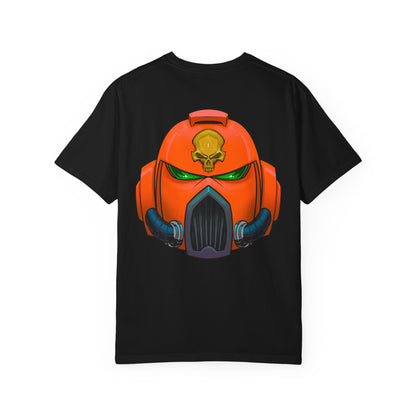 Armored Space Man Helmet Graphic T-Shirt