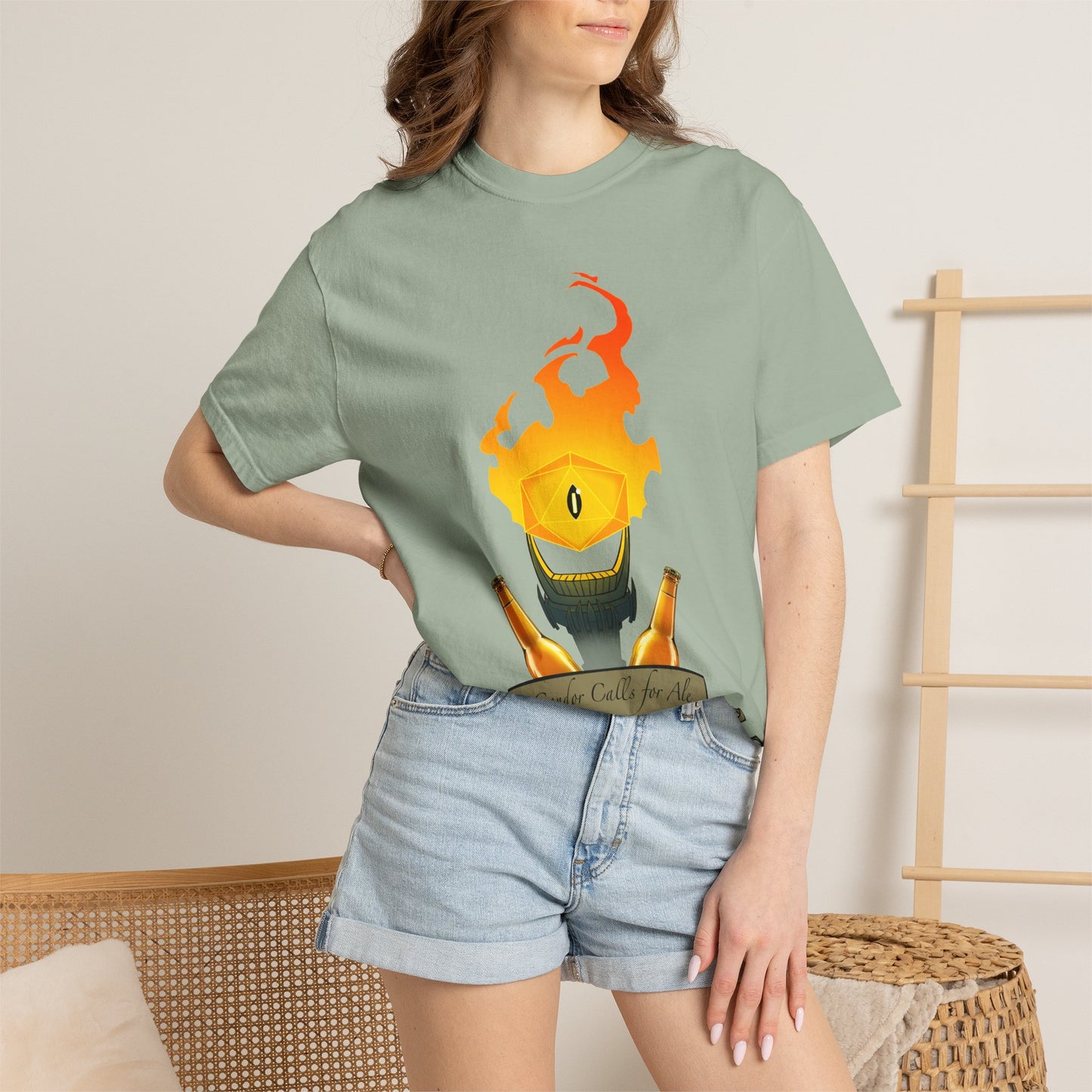Gondor Calls for Ale Burning Eye Tee