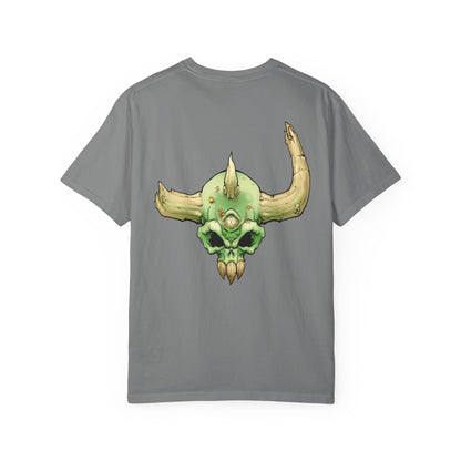 Diseased Fiend Skull T-Shirt — Green Skull Graphic Tee