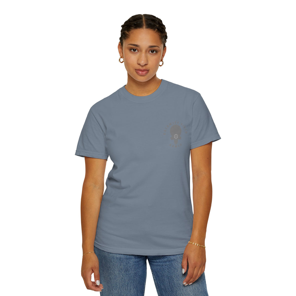 Purple Dragon Head Graphic T-Shirt