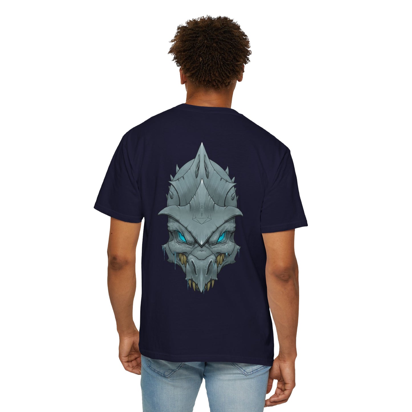 Frost Dragon Skull Graphic T-Shirt
