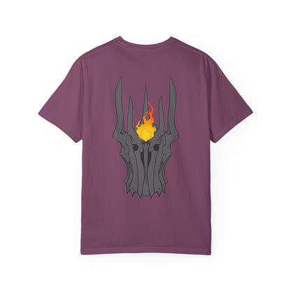 Fiery Eye Helmet T-Shirt — Fiery Back Graphic