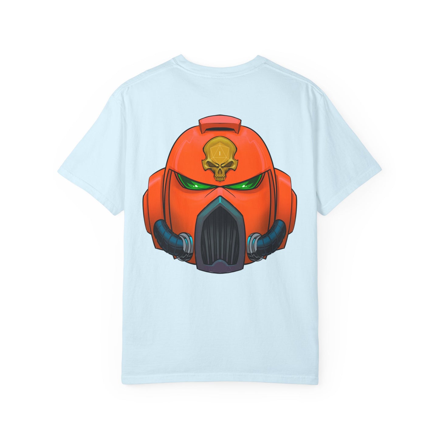 Armored Space Man Helmet Graphic T-Shirt