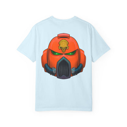 Armored Space Man Helmet Graphic T-Shirt