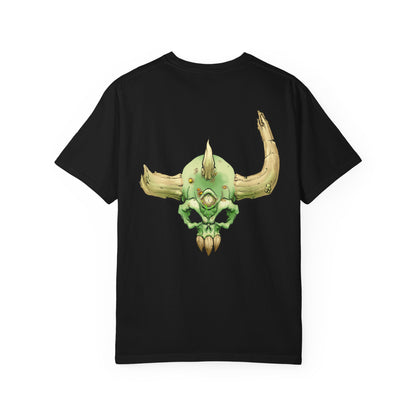 Diseased Fiend Skull T-Shirt — Green Skull Graphic Tee
