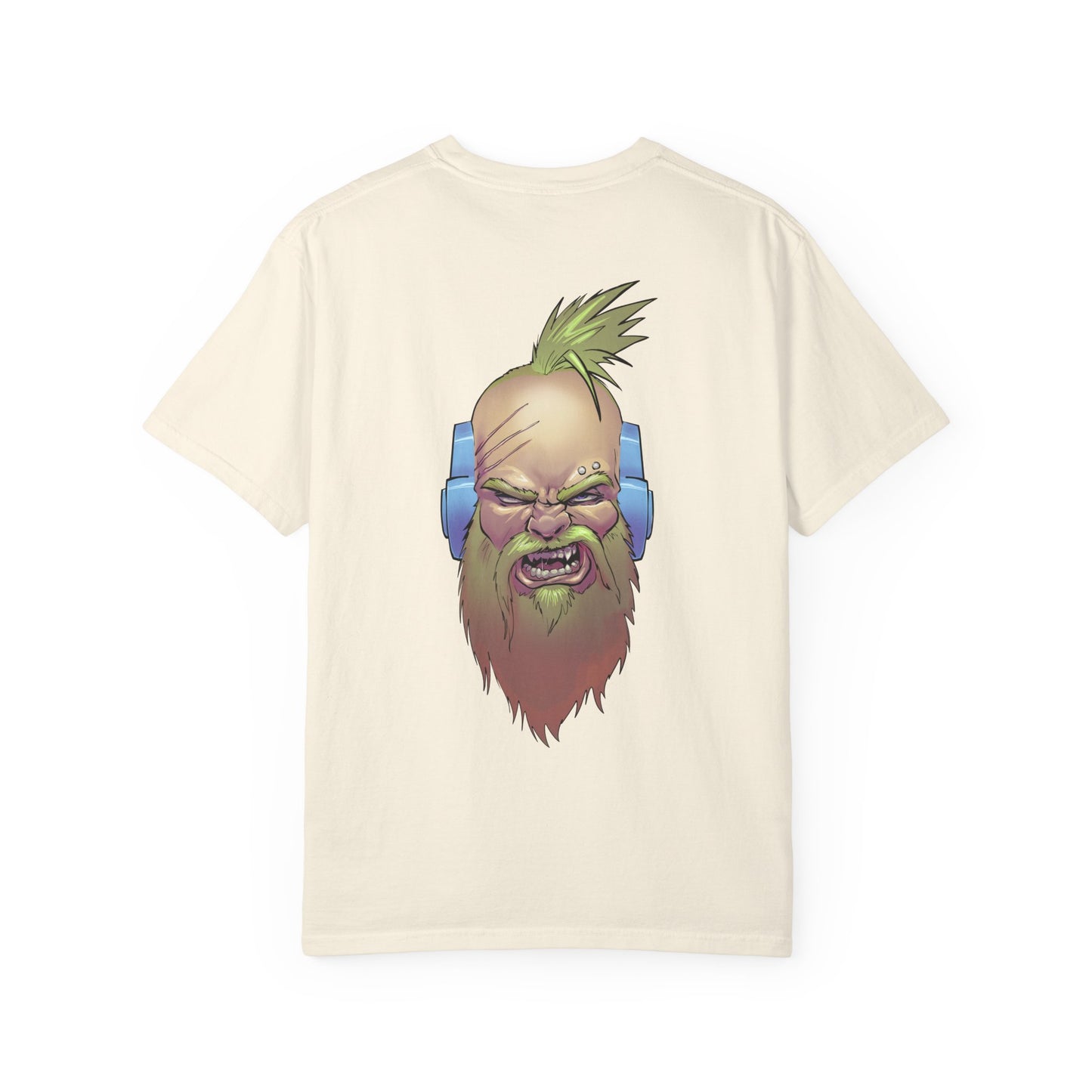 Wolf Space Man Head Graphic T-shirt