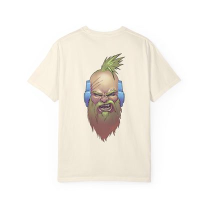 Wolf Space Man Head Graphic T-shirt