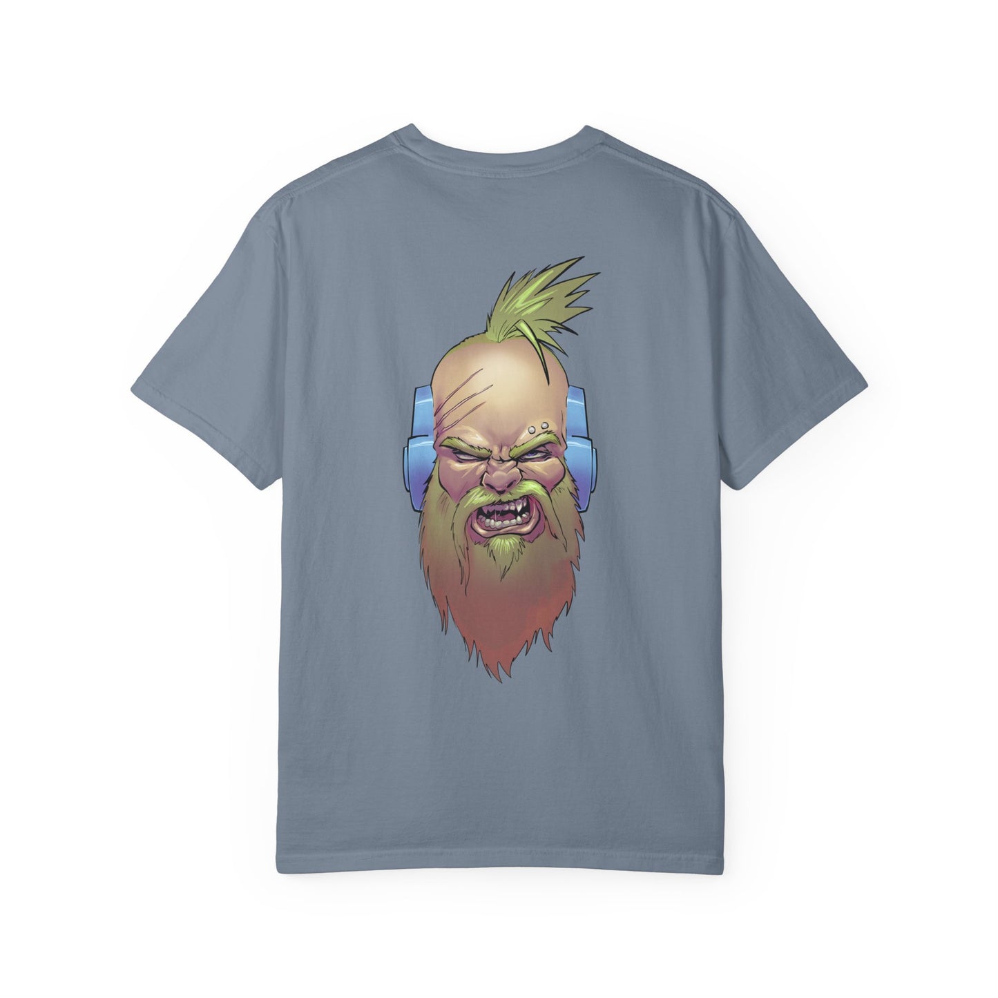 Wolf Space Man Head Graphic T-shirt