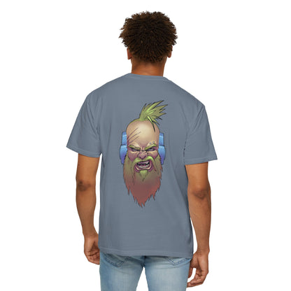 Wolf Space Man Head Graphic T-shirt
