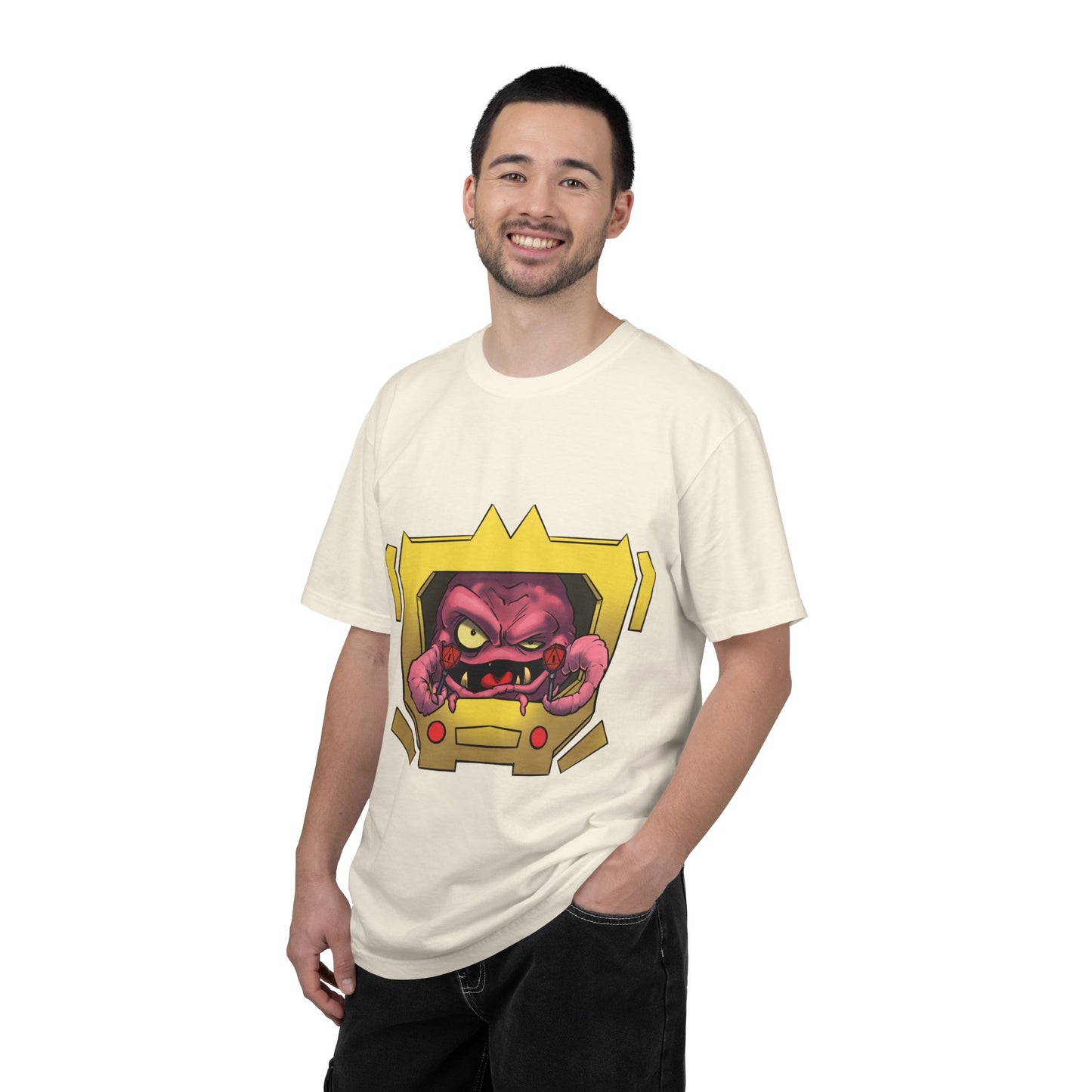 Retro Alien Brain Tee — Neon Sci‑Fi Monster Graphic T-Shirt