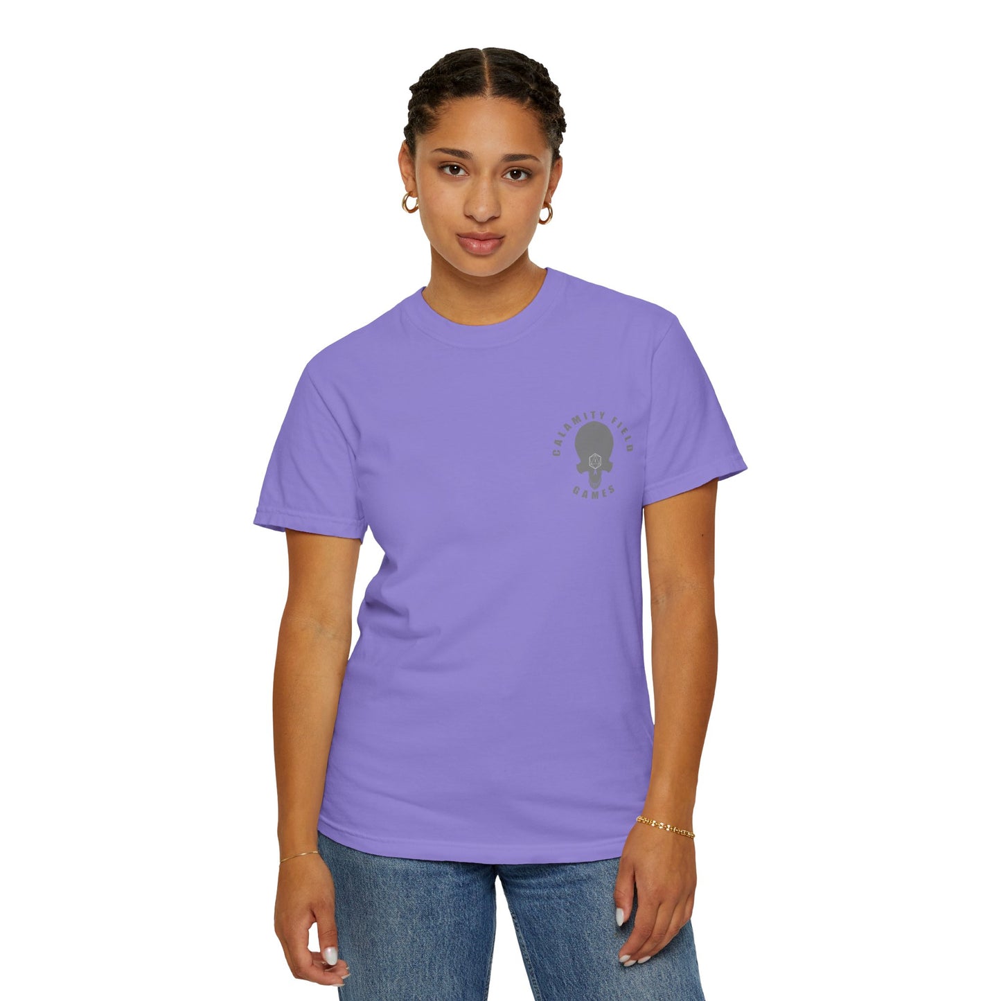 Purple Dragon Head Graphic T-Shirt