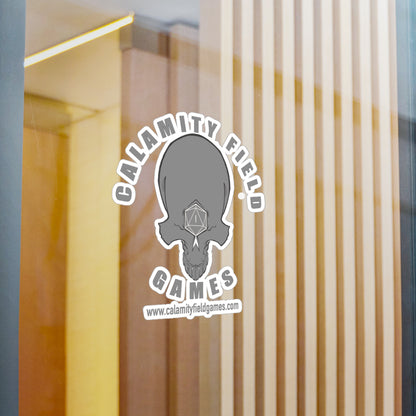 Skull Logo Vinyl Sticker — Calamity Field Games Kiss-Cut Decal