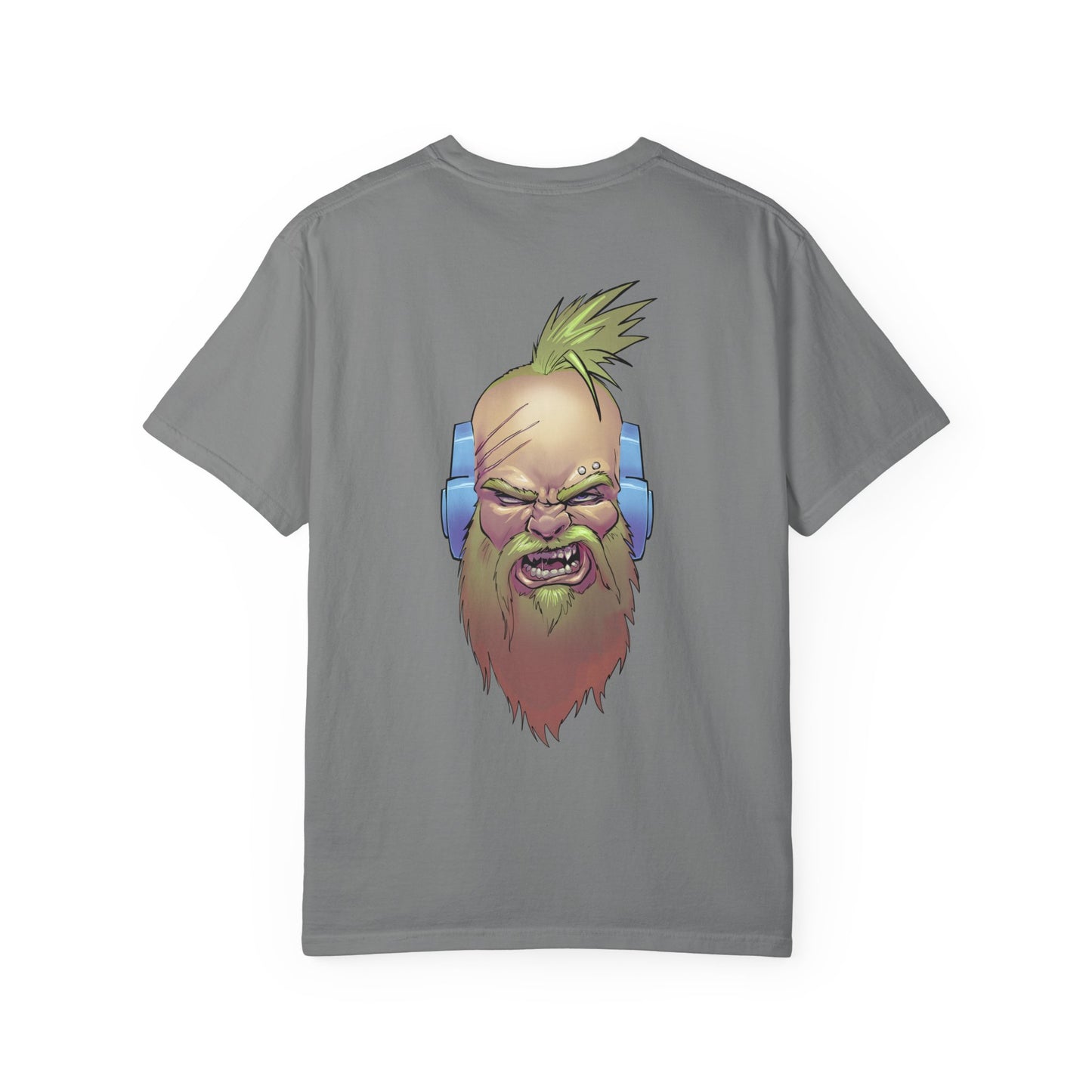Wolf Space Man Head Graphic T-shirt