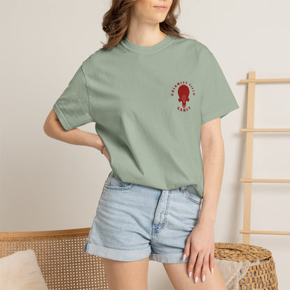 Armored Space Man Helmet Graphic T-Shirt