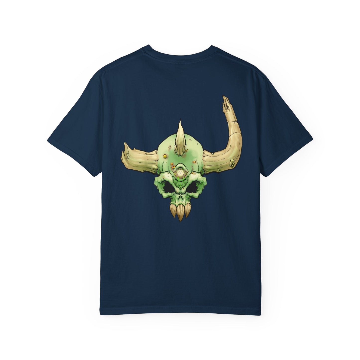 Diseased Fiend Skull T-Shirt — Green Skull Graphic Tee