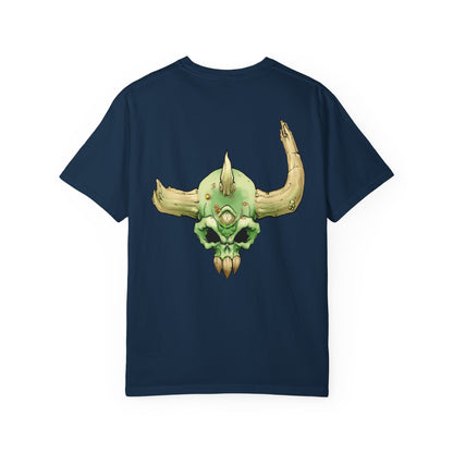 Diseased Fiend Skull T-Shirt — Green Skull Graphic Tee