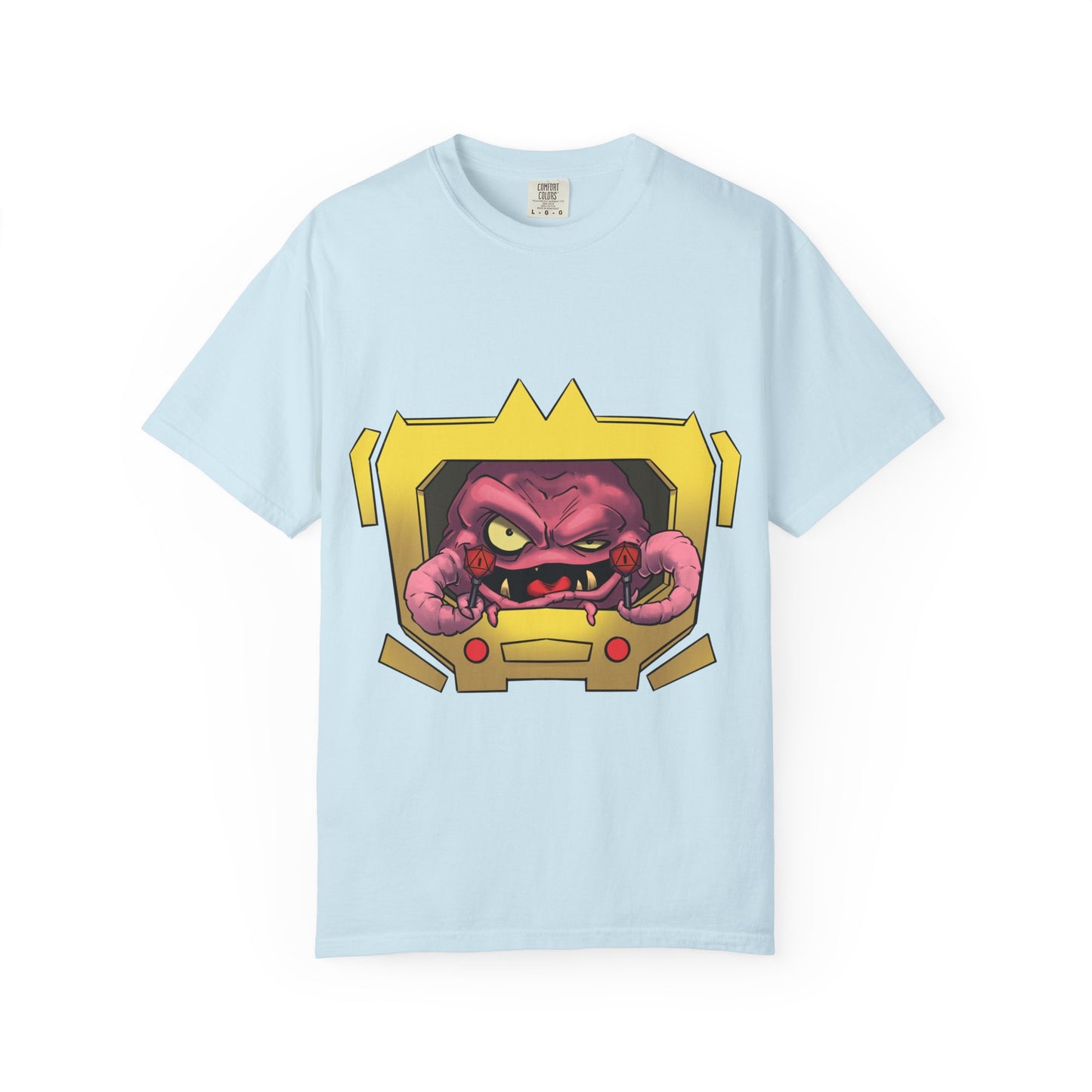 Retro Alien Brain Tee — Neon Sci‑Fi Monster Graphic T-Shirt