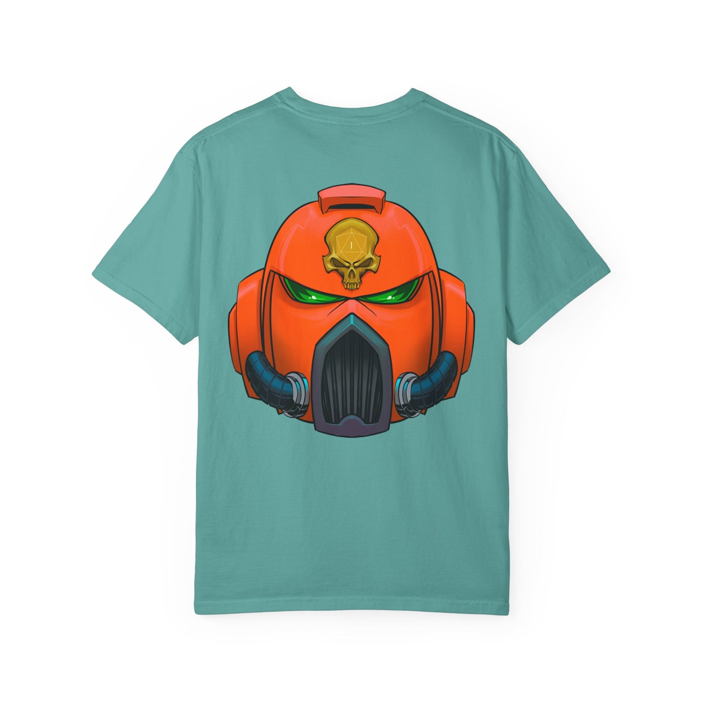 Armored Space Man Helmet Graphic T-Shirt