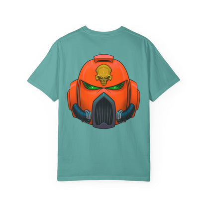 Armored Space Man Helmet Graphic T-Shirt