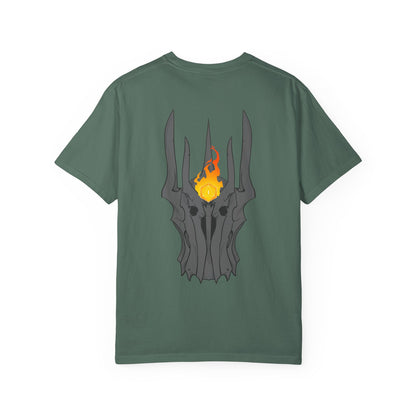 Fiery Eye Helmet T-Shirt — Fiery Back Graphic