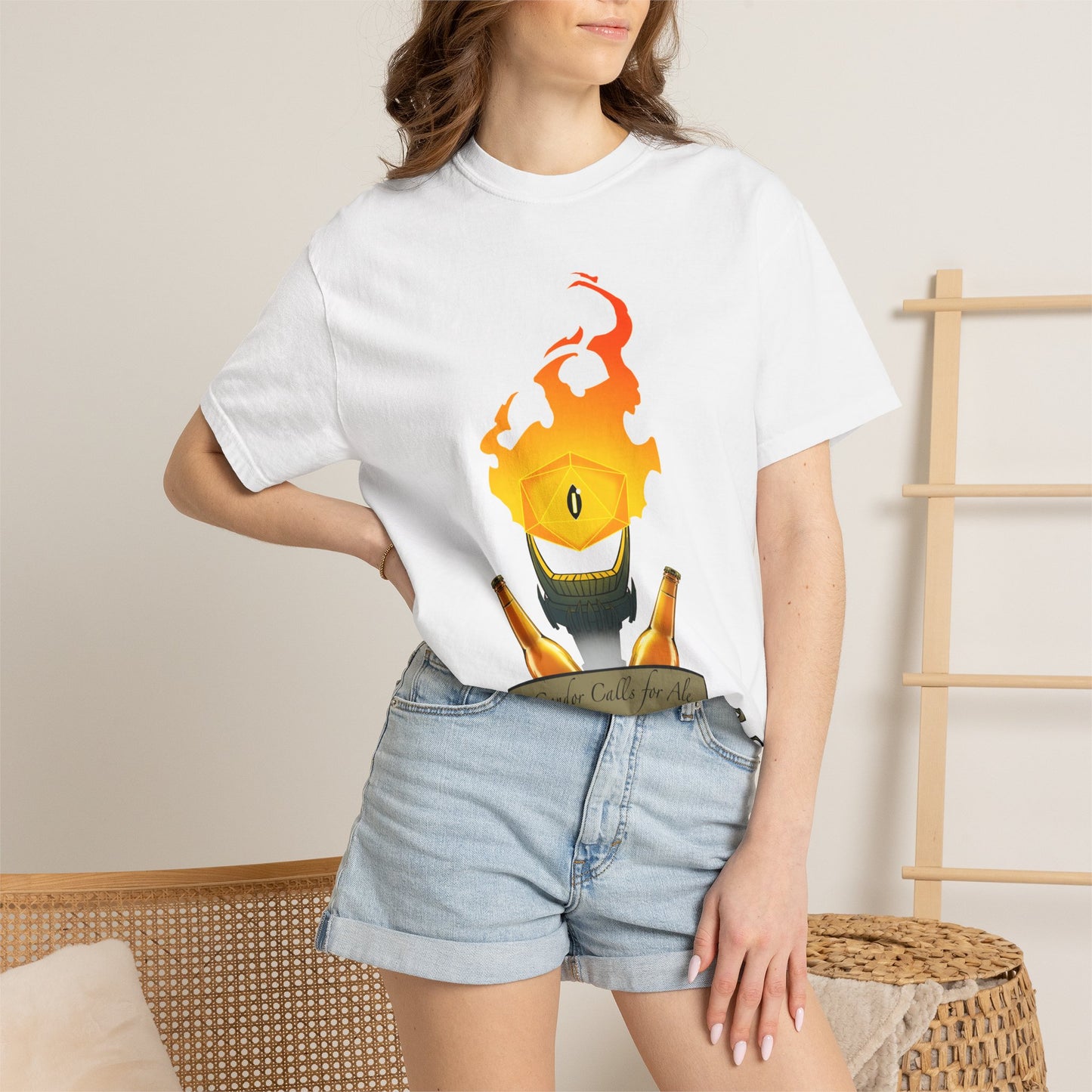 Gondor Calls for Ale Burning Eye Tee